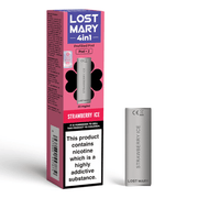 Pack of Two Lost Mary Strawberry Ice Prefilled Pods.